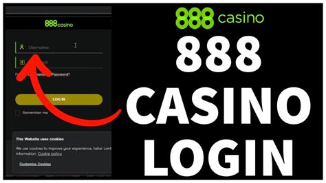 Login no casino 888